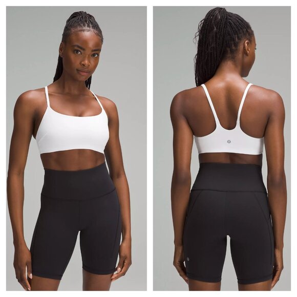 lululemon athletica Other - NEW Lululemon Wunder Train Strappy Racerback Sports Bra White Size 10